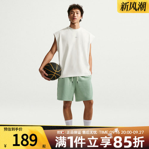 NIKE耐克美式坎肩背心无袖上衣宽松运动休闲无袖T恤男IF2564-133