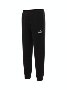 优购puma彪马男子黑色针织运动长裤68753301