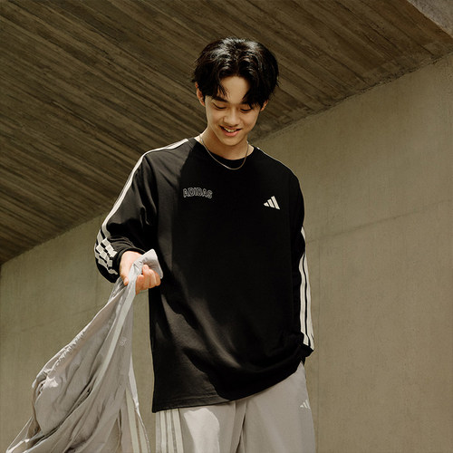 优购adidas阿迪达斯男子ST SPORTS LS T运动休闲长袖T恤KC2840