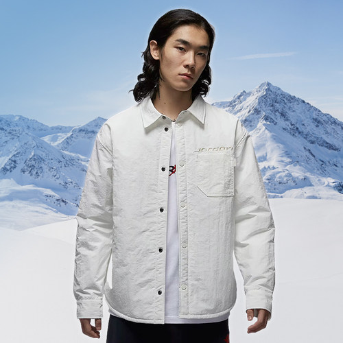 优购NIKE耐克男子jordan运动休闲翻领长袖衬衫IM9720-133
