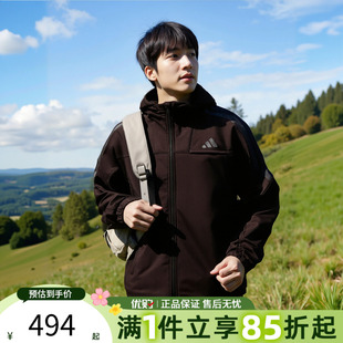 adidas阿迪达斯男子运动训练休闲梭织连帽夹克外套KG5180