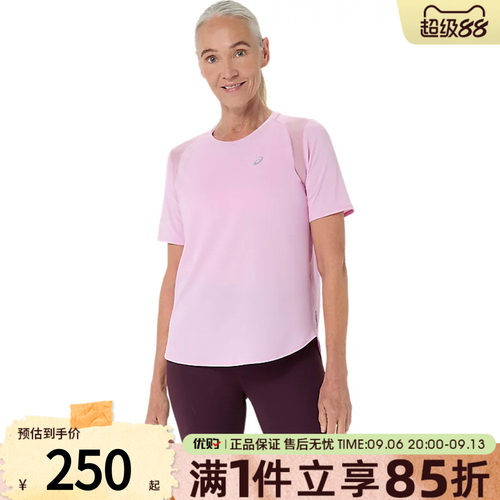 优购Asics亚瑟士女子运动休闲短袖T恤2012D371-701