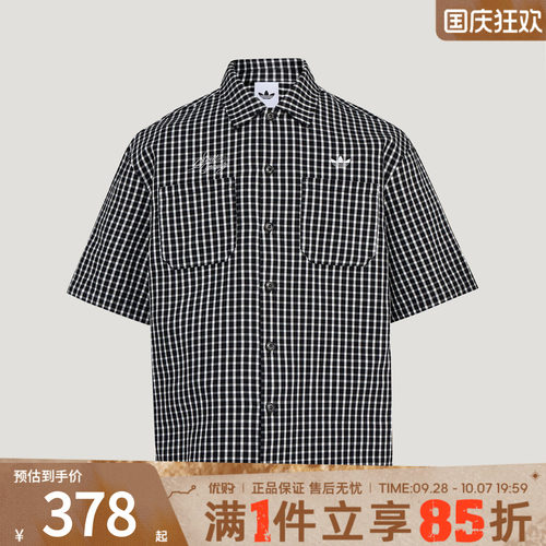 adidas阿迪达斯三叶草男子上衣OG SHIRT运动休闲短袖衬衫LD3862