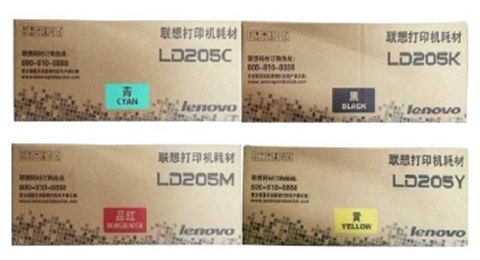 联想LD205K/C/Y/M黑/红/青/黄色 粉盒CS2010DW CF2090DWA硒鼓原装 - 封面