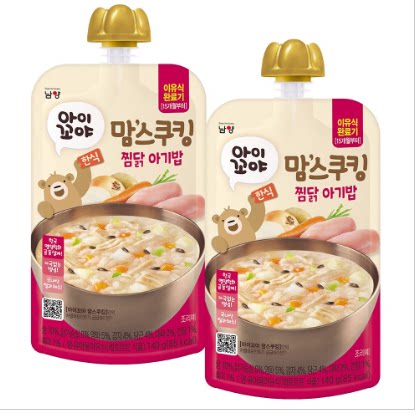 南阳 营养即食宝宝粥清炖鸡肉增量装140克x2件营养代餐滋补速食粥