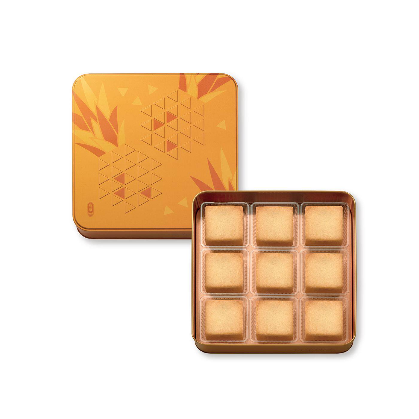 奇华精致凤梨金酥礼盒 9个装礼盒装进口包装办公室休闲传统糕点心