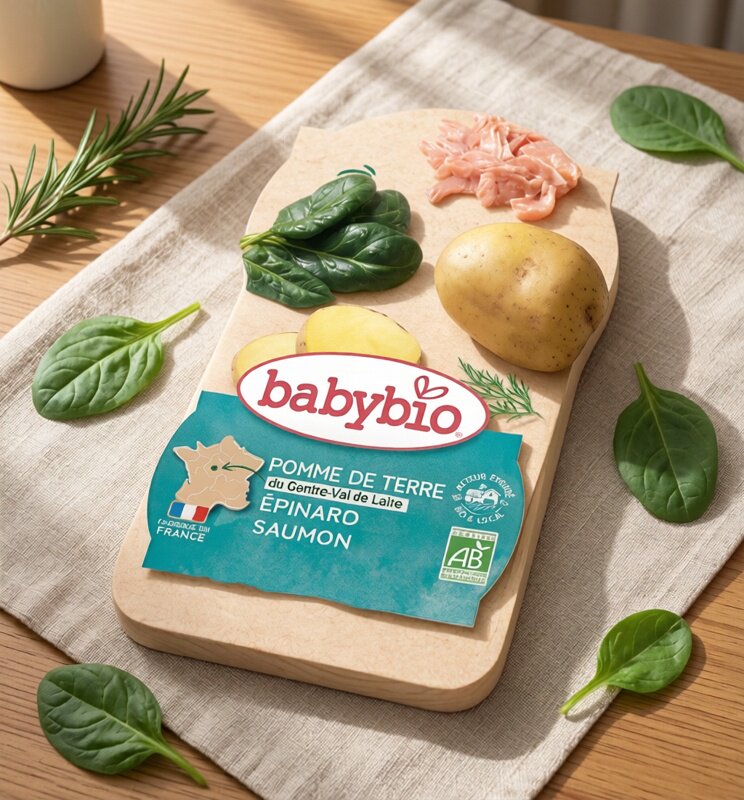 babybio 法国有机三文鱼菜饭果肉菜蓉营养健康进口宝宝辅食200g*4