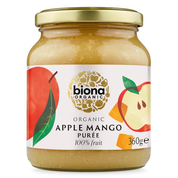 Biona 进口荷兰有机芒果苹果蓉360g营养有机全素果泥天然水果清甜