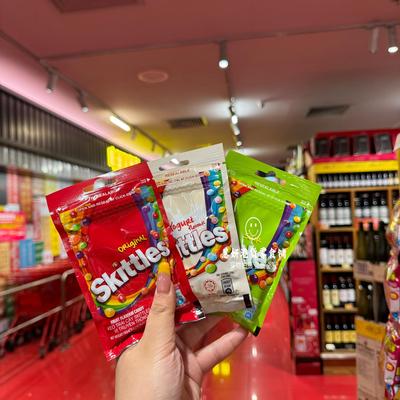 香港代购 进口港版Skittles酸味/乳酪味/超酸水果味/彩虹糖40g