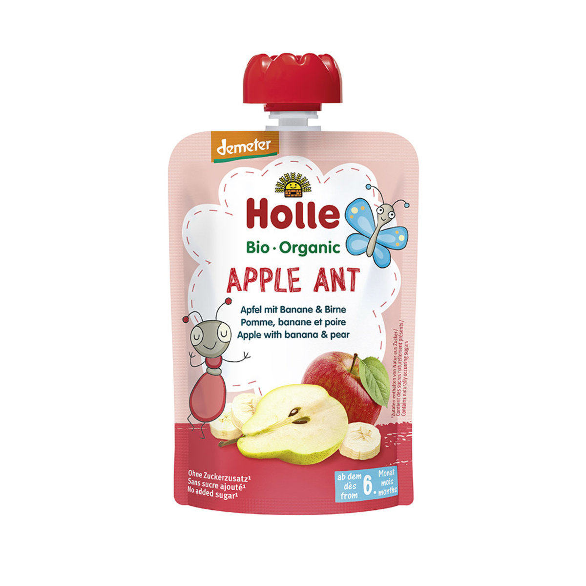 Holle有机唧唧装苹果香蕉洋梨蓉Apple Ant