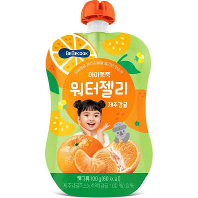 进口BEBECOOK袋装果汁济州橙100g适合12个月以上补充水分果汁饮料