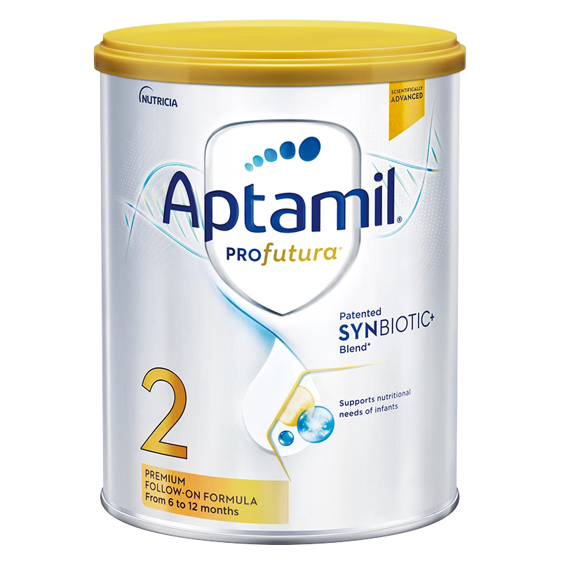 Aptamil爱他美进口澳洲白金版较大婴儿配方营养奶粉2号6-12月800g