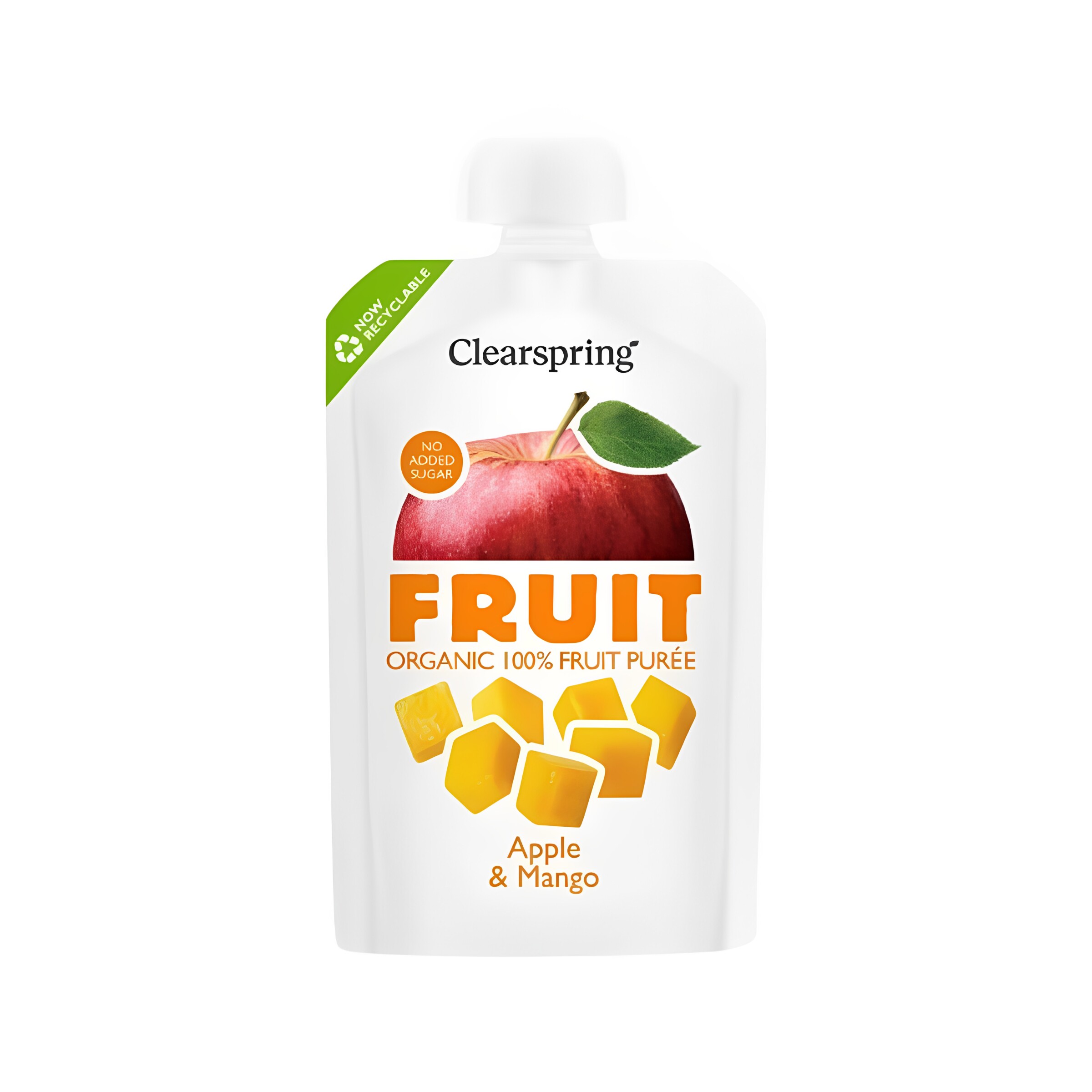 Clearspring 有机100%果蓉便携装苹果芒果味100g天然清甜味无添加