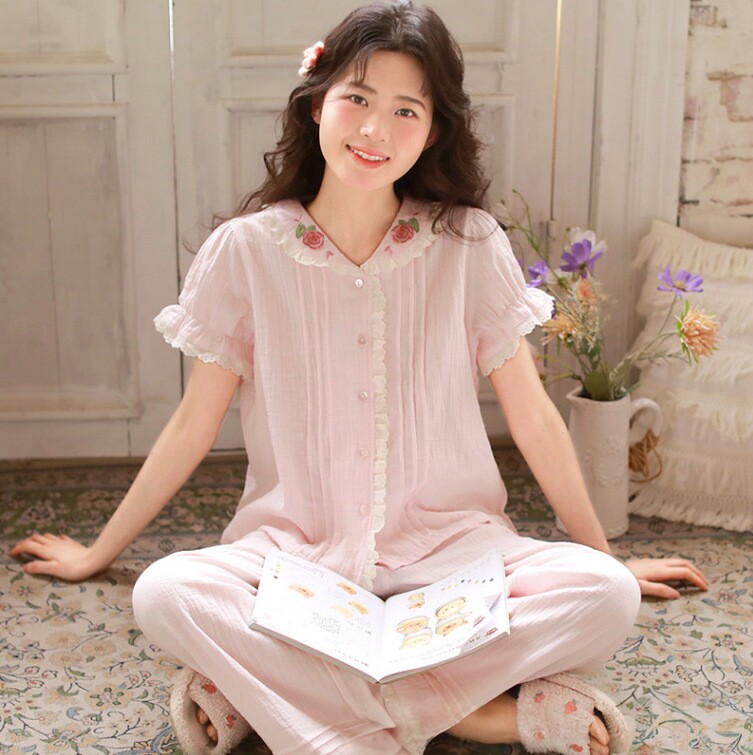 夏季新款女睡衣，舒适透气甜美