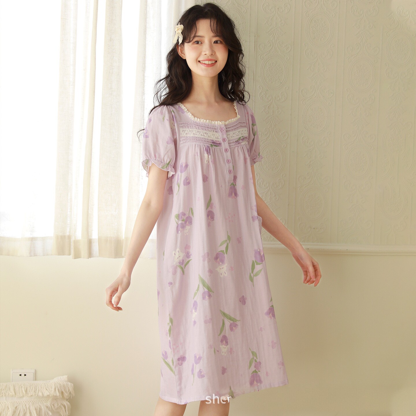 女夏季新款睡裙，舒适透气甜美