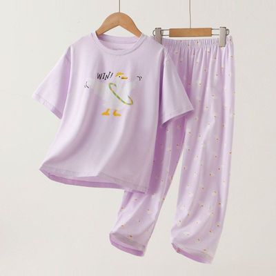 夏季新款女童睡衣，舒适透气柔软