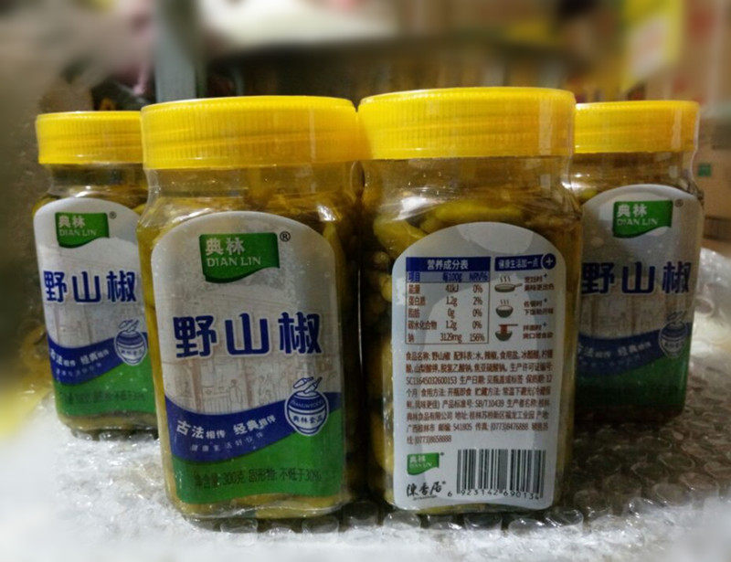 野山椒 指天椒  典林泡椒 野山椒炒黄牛肉  开盖即食300g