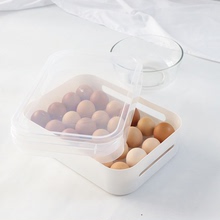 创意家居单层鸡蛋盒冰箱收纳盒保鲜密封冷藏家用生活用品24格厨房