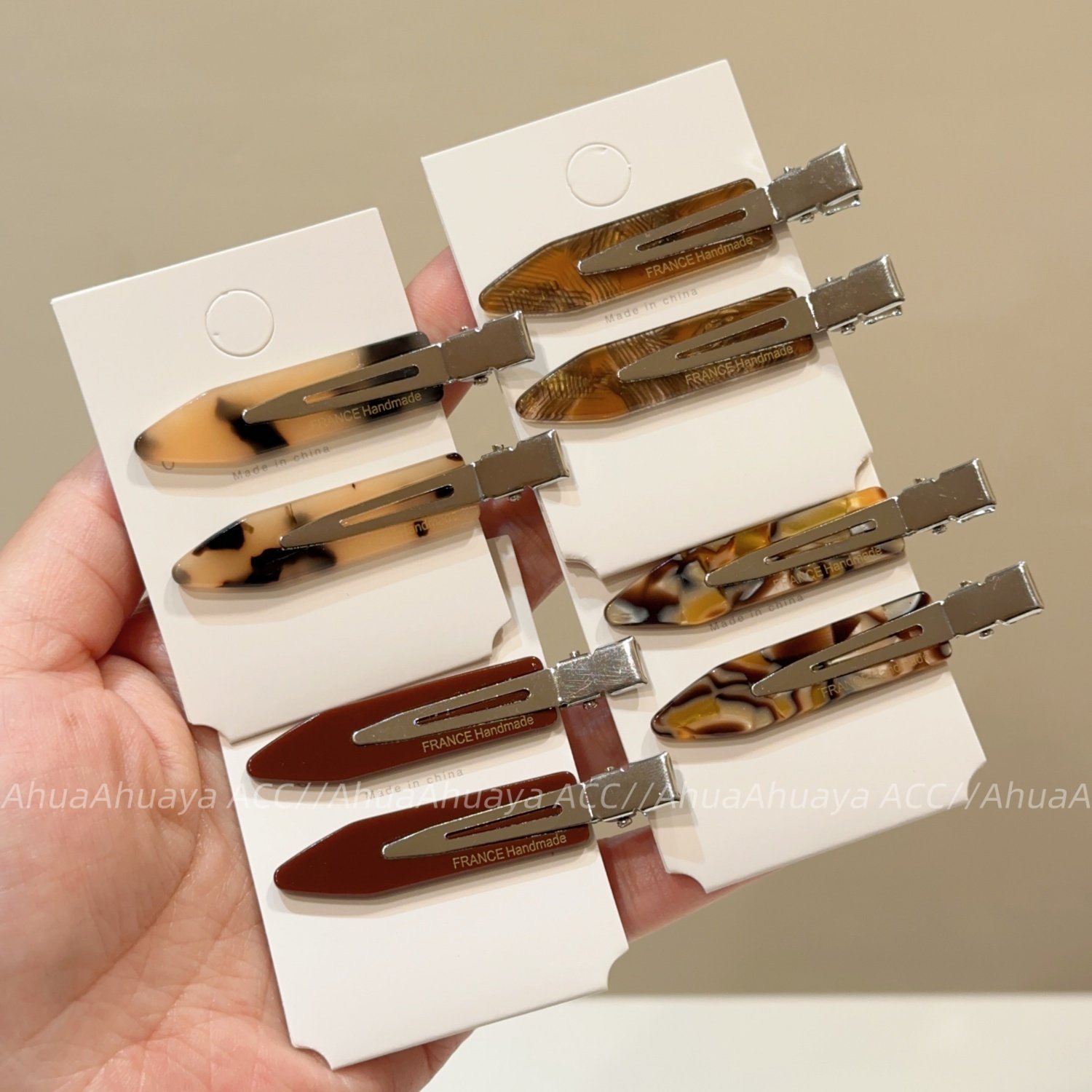 AhuaAhuaya韩版精致小巧冲浪板醋酸鸭嘴夹时尚百搭简约对夹发夹女,饰品/流行首饰/时尚饰品新,发饰,淘宝优惠券,粉丝福利购,淘宝优惠卷