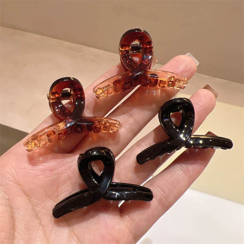 发夹亚克力韩版简约黑色小抓夹