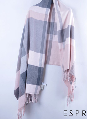 2015秋冬新款ESPRI特男女情侣保暖围巾EDCC国际大牌围巾