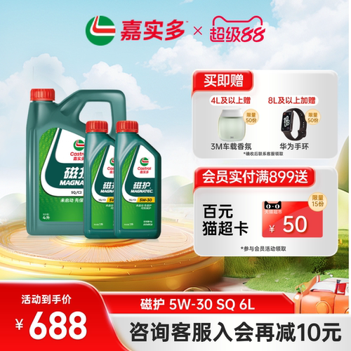 嘉实多国6b全合成机油5w30SQ6L