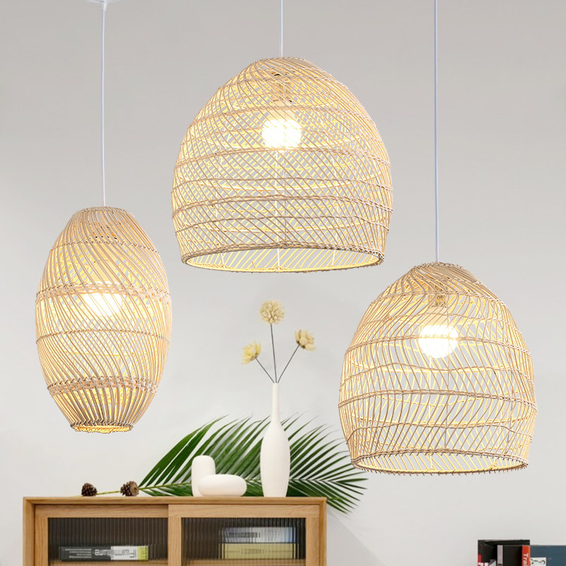 赶灯荟编织北欧风民宿餐厅吧台