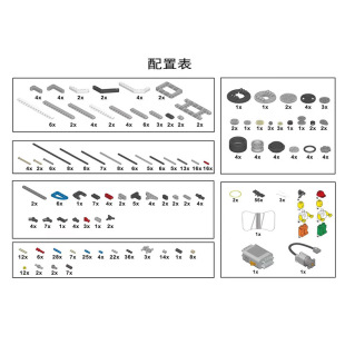 兼容某高编程机器人青少年技术等级一二级教具9686考级科教积木套