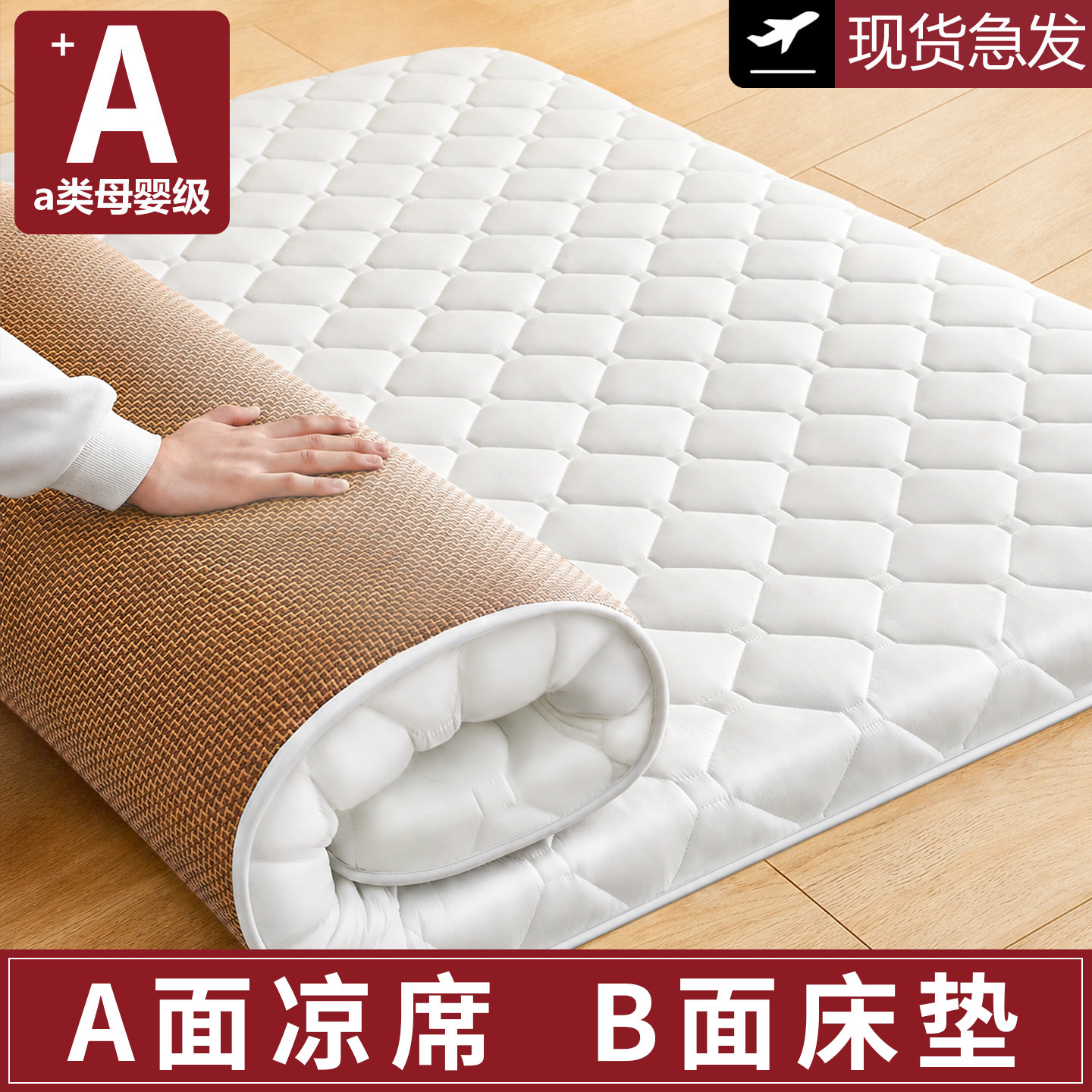 【凉感冰藤】双面可用床垫软垫子图片