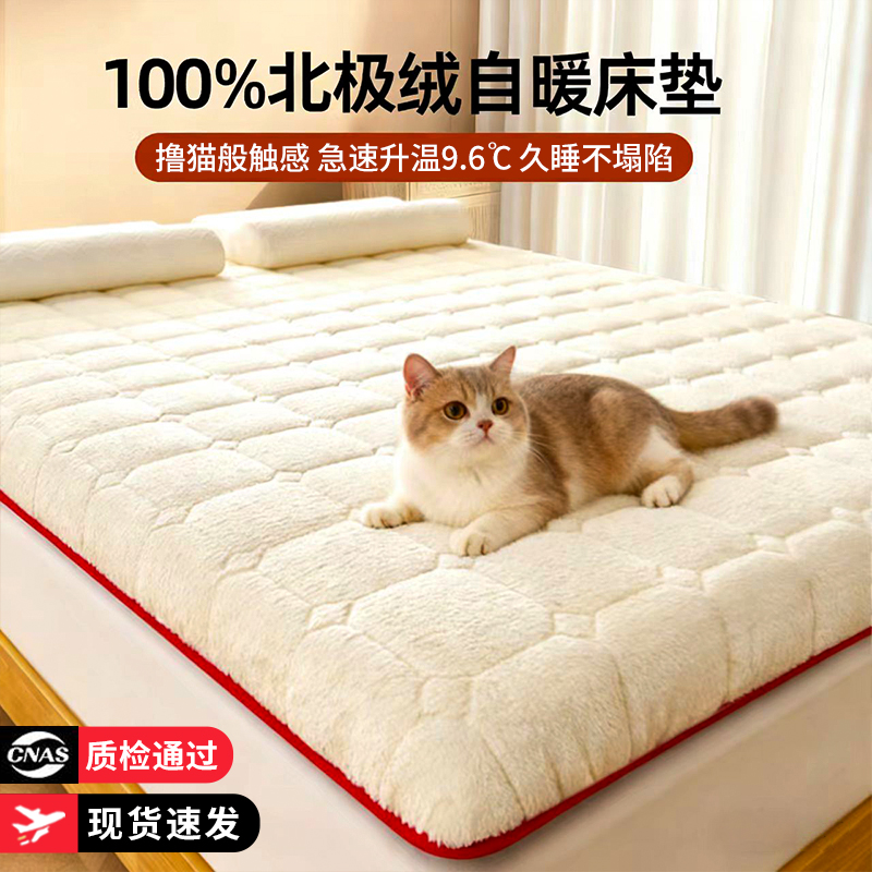 【加厚保暖】暖绒床垫软垫子
