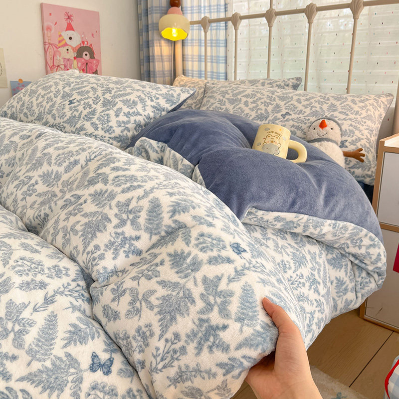 【A级母婴可用】牛奶绒被套单件