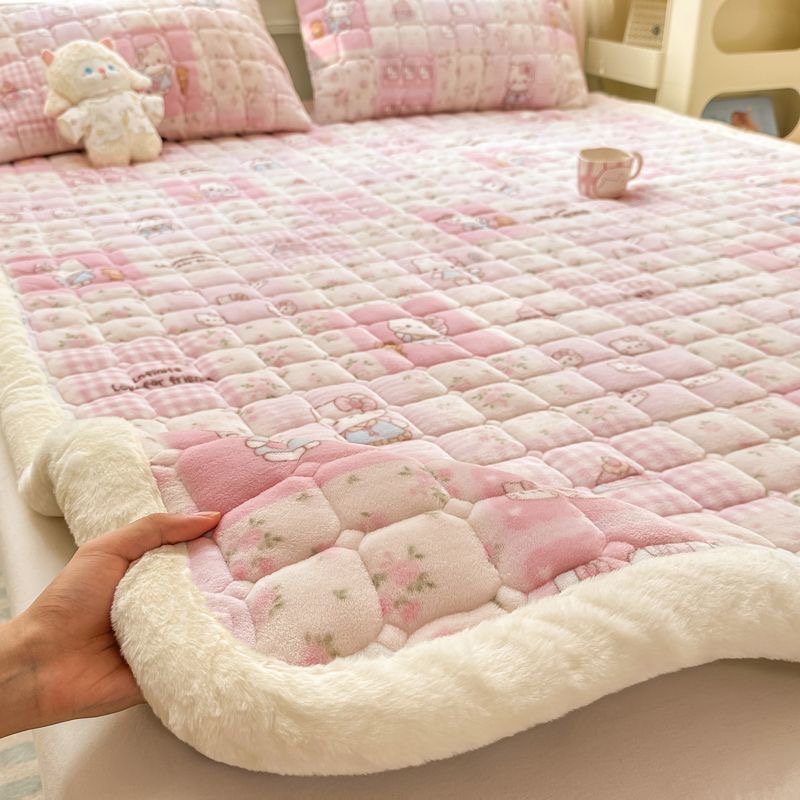 【A级母婴可用】加厚牛奶绒床单