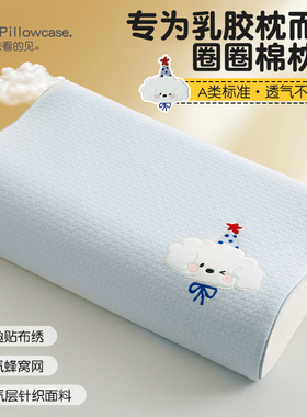 卡通加厚纯棉乳胶枕专用枕套30x50卡通儿童枕头套学生单个宝宝冬