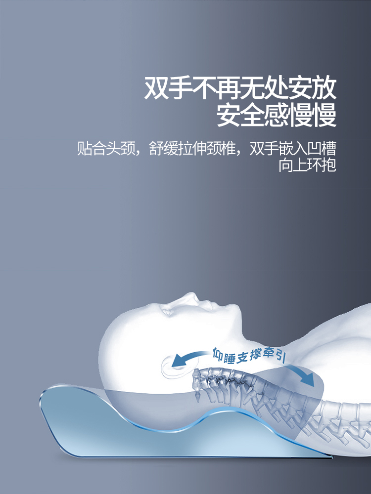 Pillow to protect the cervical spine to help sleep, a single male pillow core, a pair of home student dormitories, a single whole head does not collapse after a long sleep