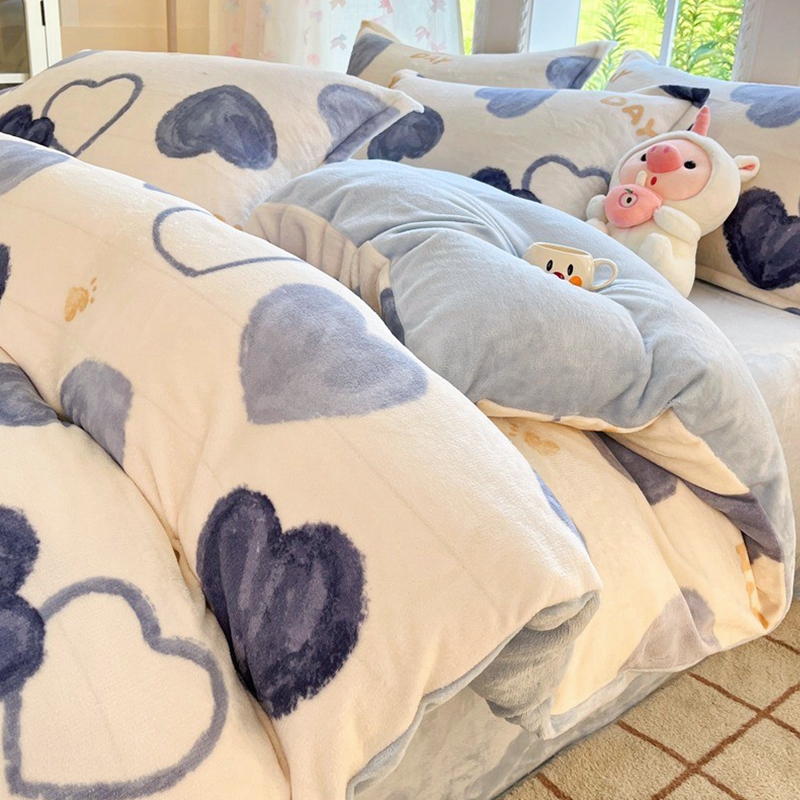 【A级母婴可用】牛奶绒被套单件