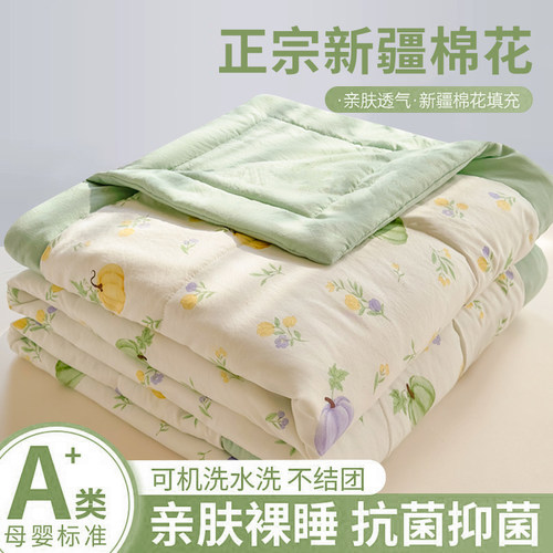 A类夏季空调被卡通新疆棉花夏被