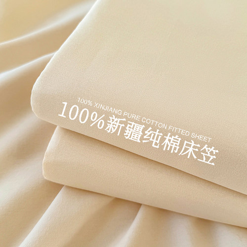 新疆纯棉床笠罩单件2026新款床罩防尘全棉床垫保护罩床单套三件套 - 封面