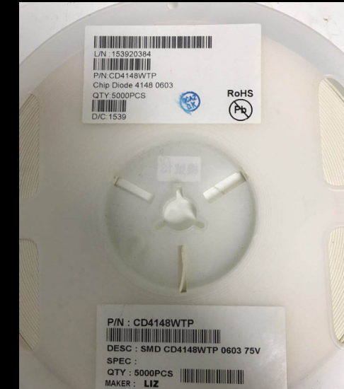 CD4148WTP 电阻式 0603封装 323 一盘5000PCS 一盘148元