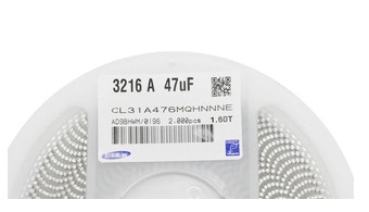 贴片电容1210 476M 1210 47UF 6.3V 一盘1000个 一盘160元