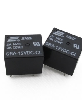 黑色 12V 5脚 SRA-12VDC-CL T74 20A 继电器 正品原装