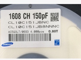 贴片电容 0603 150PF 50V 1盘4000个 1盘4K 1盘400元