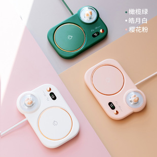 新款创意恒温杯垫猫咪加热暖杯垫热牛奶花茶茶杯垫创意礼物