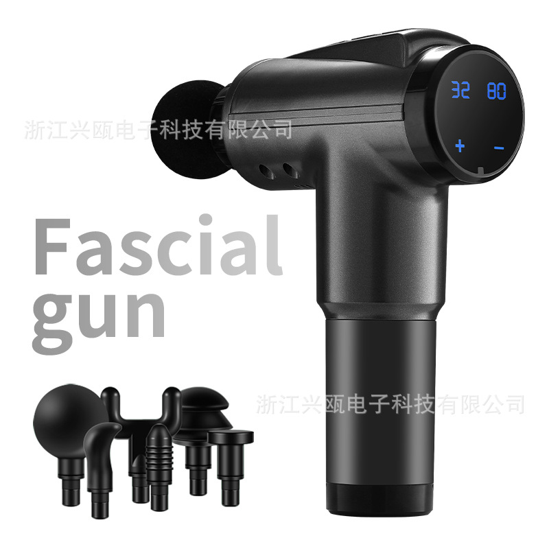 跨境按摩枪 电动肌肉放松健身保健家用震动按摩理疗仪器材 筋膜枪