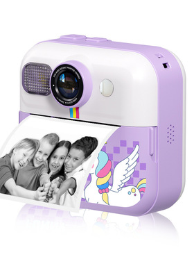 跨境新款Z10儿童拍立得打印相机高清前后双摄可录视频儿童照相机
