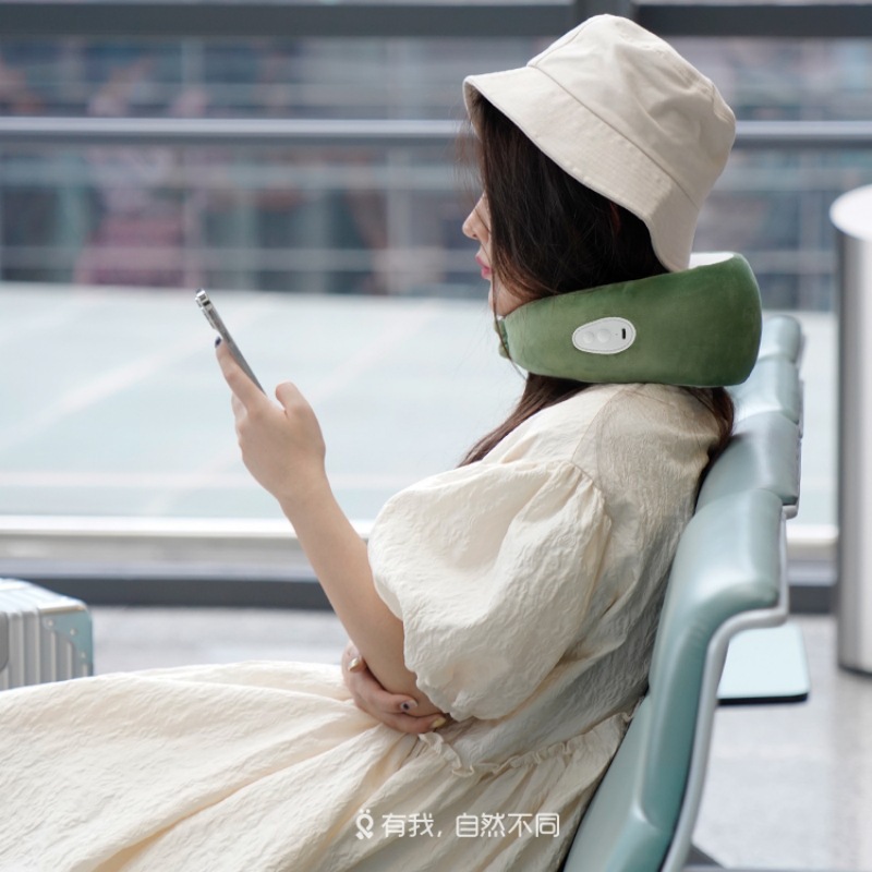 U型按摩枕NAM3712 便携颈椎按摩器 旅行办公家用按摩仪