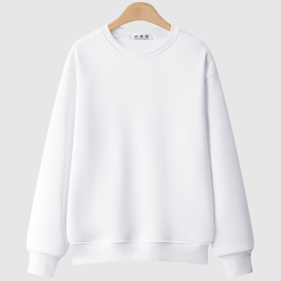 秋冬正肩卫衣女圆领2025新款爆款无帽加绒加厚大码春今年流行长袖