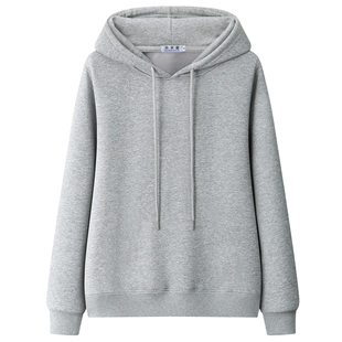 春秋薄款 连帽加绒加厚大码 外套 爆款 无口袋正肩秋冬卫衣女2025新款