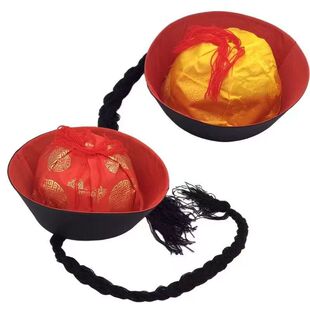 演出服帽子万圣节cos僵尸服搭配 清朝服饰官服太监服鬼节