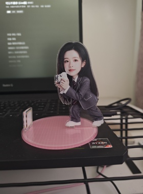 陈都灵手机支架亚克力立牌桌面摆件可爱卡通明星周边好物工位摆件