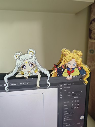 美少女战士夹子卡通动漫周边电脑显示器中控装饰摆件